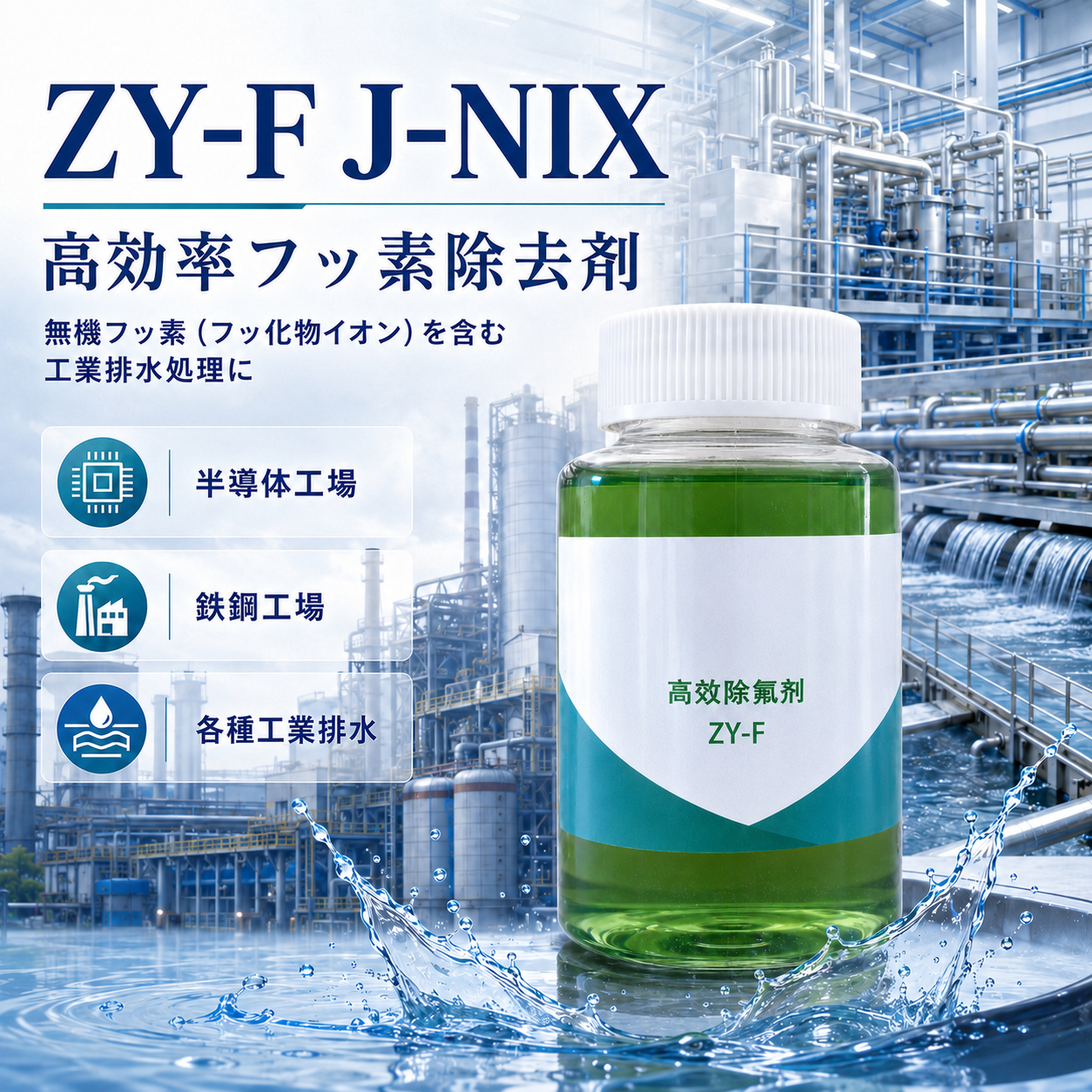 ZY-F J-NIX 高効率フッ素除去剤
